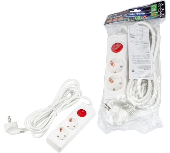 Удлинитель Uniel S-GCU2-3B WHITE UL-00010010