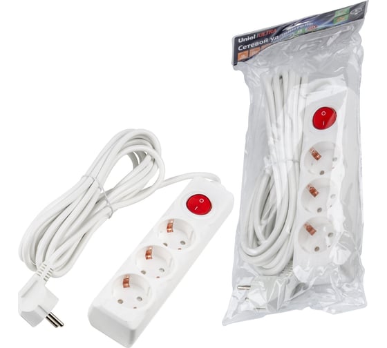 Удлинитель Uniel S-GCU3-5B WHITE UL-00010018