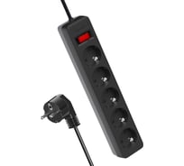 Удлинитель с сетевым фильтром КОСМОС 5х3м с заземл. 10А IP20 2.2кВт 3х0.75 FKsm3m-5g(B)