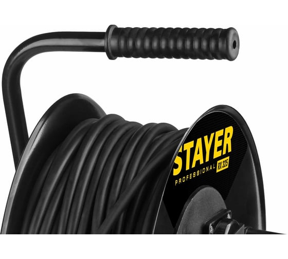 Силовой удлинитель на стальной катушке STAYER PRO 325 КГ 3х2.5, 30м 55076-30