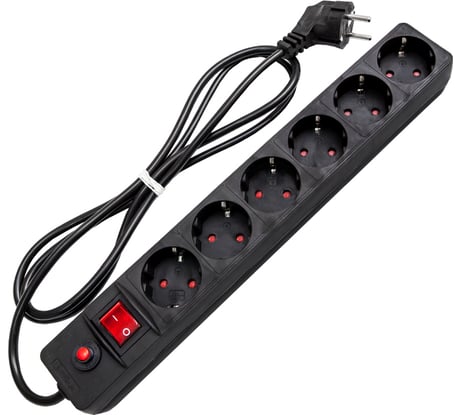 Сетевой фильтр UNIVersal ПВС 3*0,75 черный 5м 967U-4005