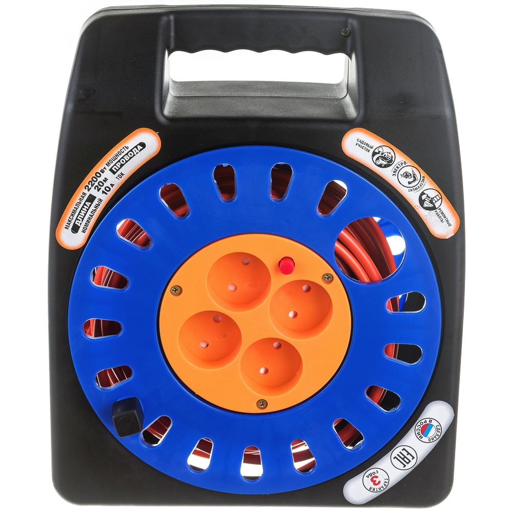 Удлинитель с закрытым корпусом UNIVersal Серия Компакт У16-012 термо ...