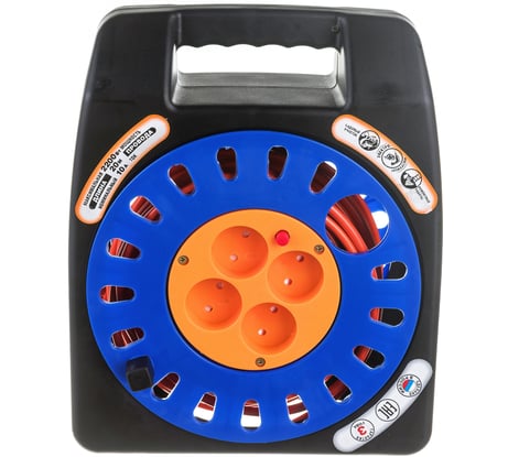 Удлинитель с закрытым корпусом UNIVersal Серия Компакт У16-012 термо ПВС 2*1 20м 9644185