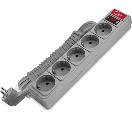 Сетевой фильтр Союз ПВС 3*0,75 серый 5м 1330