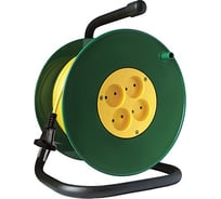 Силовой удлинитель на катушке СОЮЗ 4 гнезда с заземлением 83196