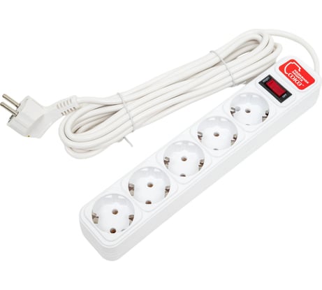 Сетевой фильтр Союз ПВС 3*0,75 белый 5м 1327