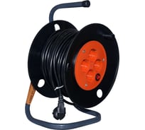 Электрический силовой удлинитель Энкор катушка 40м 4 роз 1/2 69603