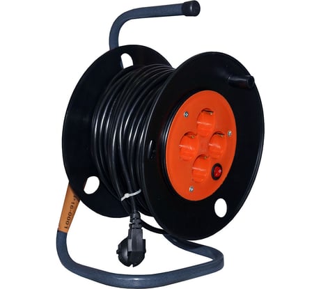 Электрический силовой удлинитель Энкор катушка 40м 4 роз  1/2 69603