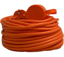 Кабель-удлинитель Electraline H05VV-F 2x0,75-20M, оранжевый 1613