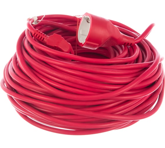 Кабель-удлинитель Electraline H05VV-F 3x1,5-50M, красный 1635 1