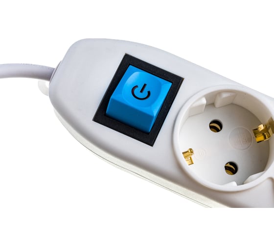 Сетевой удлинитель Electraline с выключателем, с заземлением 3м 62016