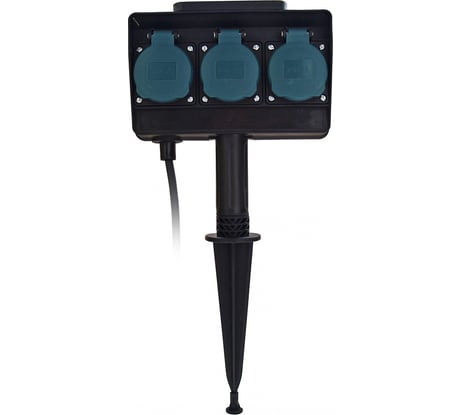 Садовый удлинитель на пике Electraline IP44 -40С 1,5 метра 01663