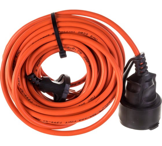 Удлинитель шнур Gigant б/з ПВС 2х0,75 6A 10м IP 44 PE-013 (Россия)
