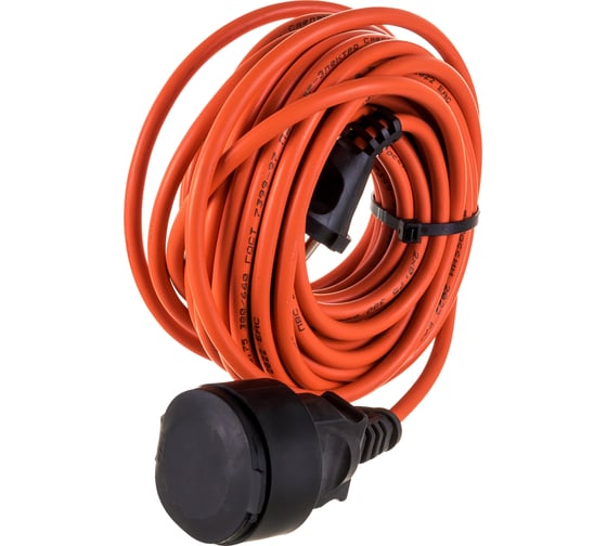 Удлинитель шнур Gigant б/з ПВС 2х0,75 6A 10м IP 44 PE-013 (Россия)
