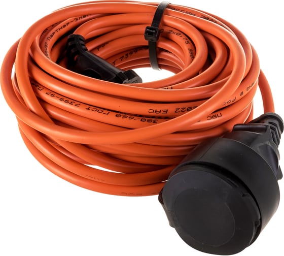 Удлинитель шнур Gigant б/з ПВС 2х0,75 6A 10м IP 44 PE-013 (Россия)