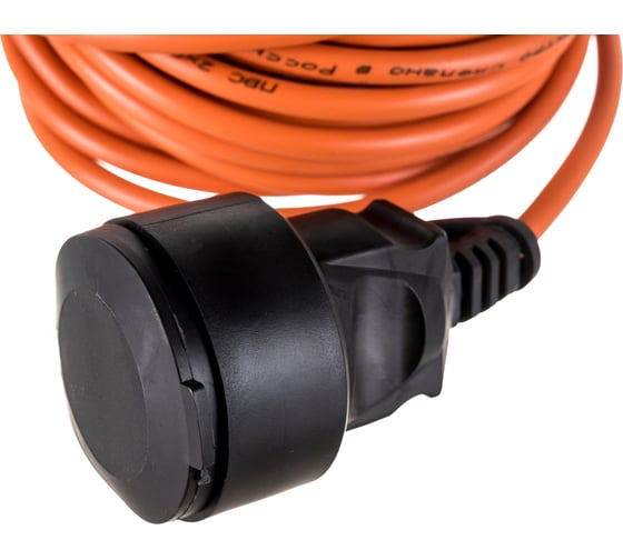 Удлинитель шнур Gigant б/з ПВС 2х0,75 6A 10м IP 44 PE-013 (Россия)