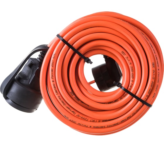 Удлинитель-шнур Gigant с/з ПВС 3х1,5 16A 10м IP 44 INDUSTRY EG PE-015