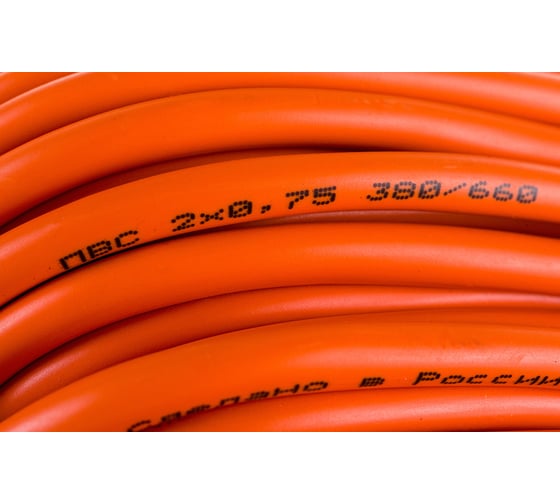 Удлинитель на рамке Gigant б/з ПВС 2х0,75 6A 20м IP 44 PE-006 (Россия)