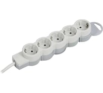 Удлинитель IEK STANDARD У05 5 мест 2P+PE 5м 3х1,5мм2 16А белый 695013