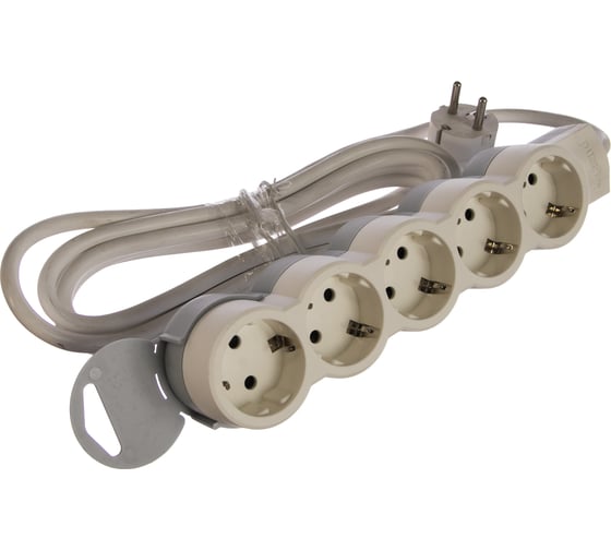 Многорозеточный блок Legrand''Стандарт'' 5 x 2К+З с кабелем длиной 3 м 695012