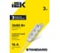 Удлинитель IEK STANDARD У03 3 места 2P+PE 3м 3х1,5мм2 16А белый 695002 2