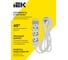 Удлинитель IEK STANDARD У03 3 места 2P+PE 3м 3х1,5мм2 16А белый 695002 4