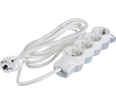 Многорозеточный блок Legrand''Стандарт'' 4 x 2К+З с кабелем длиной 3 м 695007