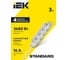 Удлинитель IEK STANDARD У04 4 места 2P+PE 3м 3х1,5мм2 16А белый 695007 1