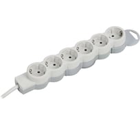 Многорозеточный блок Legrand''Стандарт'' 6 x 2К+З с кабелем длиной 1,5 м 695016