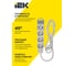 Удлинитель IEK STANDARD У03 3 места 2P+PE 5м 3х1,5мм2 16А белый 695006 4