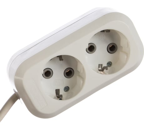 Удлинитель Smartbuy 2 гнезда 2 метра 16А/3,5кВт с заземлением ПВС 3х1,0 SBE-16-2-02-Z