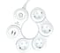 Сетевой фильтр Cablexpert snake, 4р, 10а, 2хusb, 2м, ур.защиты 4+, белый, коробка, SNK-4-U2-W-2 1