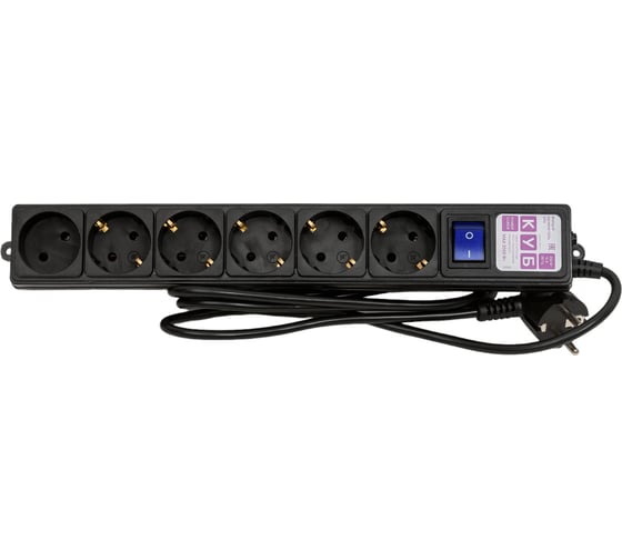 Фильтр-удлинитель Power Cube куб 1,9 м, 6 розеток, черный, 16а/3,5квт, SPG6-B1,9M