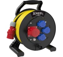 Удлинитель на катушке PCE xreel h05rr-f 5x2.5 16а5п + 3 shuko, 20 метров 93501X64225E