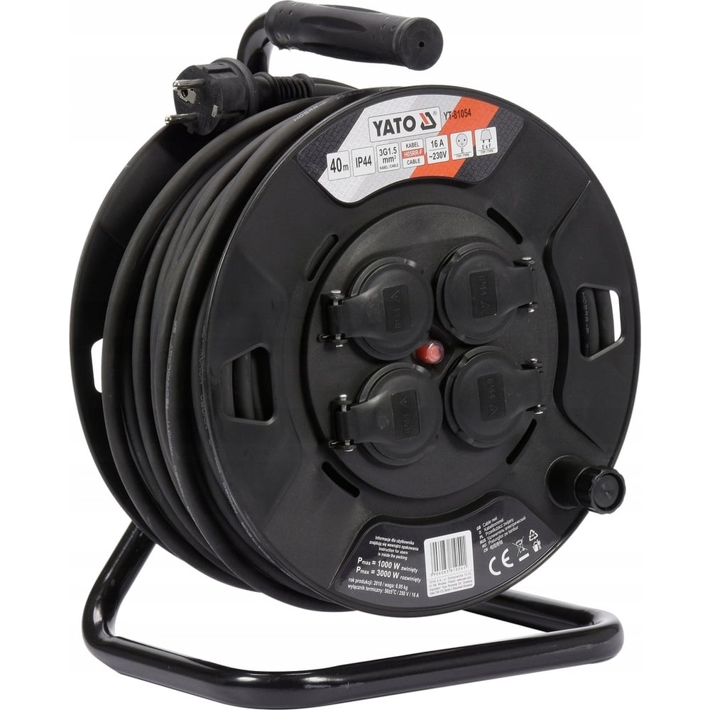 Электрический удлинитель на катушке YATO 40м 3x1,5мм YT-81054 ...