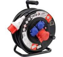 Силовой удлинитель на катушке YATO 25 м 5x2,5 мм YT-8120