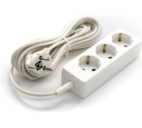 Сетевой удлинитель РемоКолор 3 розетки ПВС 3x0,75мм², 10А, с заземлением, 5м, (шт.) 89-0-135