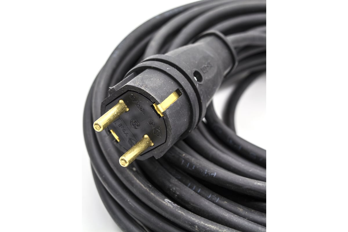 Силовой удлинитель Very 1 розетка, каучук, IP44, морозостойкий КГ 2x2 ...