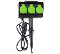 Садовый удлинитель на пике Electraline IP44 -40С 5 метра 01653