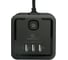Сетевой фильтр Cablexpert Tower 4р, 10А, 3xUSB, 3.1А, 2м, ур.защиты 2+, черный, коробка TWR-4-U3-B-2 2