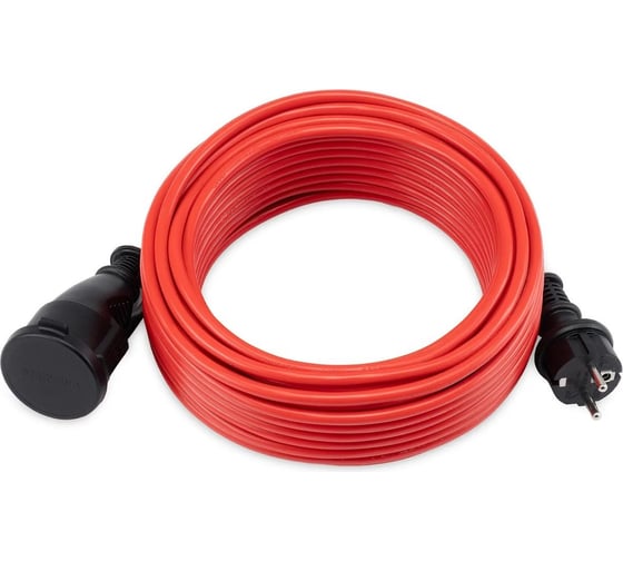 Силовой удлинитель STARWIND ST-PS1.20/R-16 3x1.0 кв.мм, 1 розетка, 20м, ПВС, 16A, без катушки, красный 1892781 1