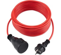Силовой удлинитель STARWIND ST-PS1.10/R-16 3x0.75 кв.мм, 1 розетка, 10м, ПВС, 16A, без катушки, красный 1892778