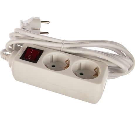 Сетевой удлинитель Artstyle CL-C23GSW, белый, 2 гнезда CL-C23GSW