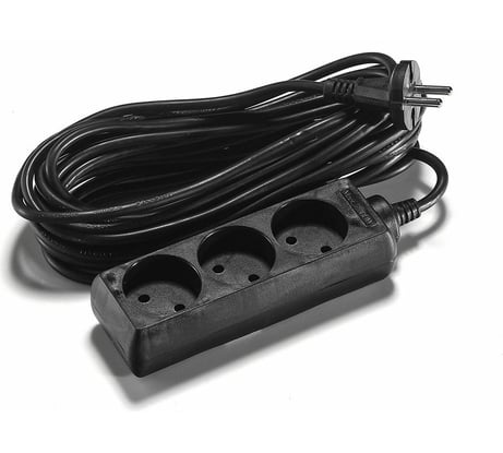 Сетевой удлинитель Artstyle черный, 3 гнезда, длина провода 7м CL-C37B