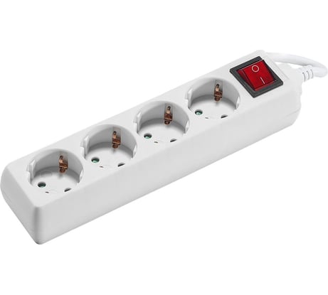 Сетевой удлинитель Artstyle белый, 4 гнезда, длина провода 3м CL-C43GSW