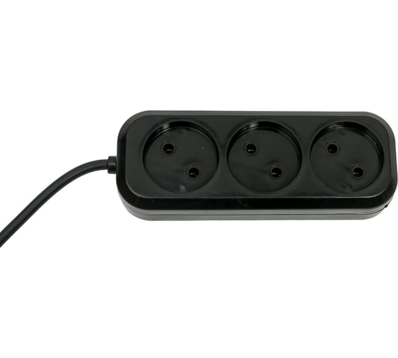 Сетевой удлинитель PERFEO без заземления RU POWER 1.5м 3 розетки чёрный 30 013 089
