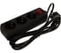 Сетевой удлинитель PERFEO с кнопкой POWERMATE 1,8м 3 розетки черный 30 012 507 1