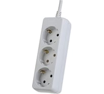 Сетевой удлинитель PERFEO с заземлением POWERMATE 3 м 3 розетки белый 30 012 518