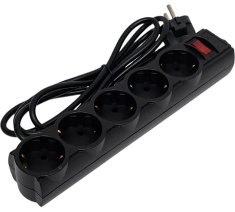 Сетевой фильтр PERFEO POWERX 1,8м 5 розеток черный 30 013 678