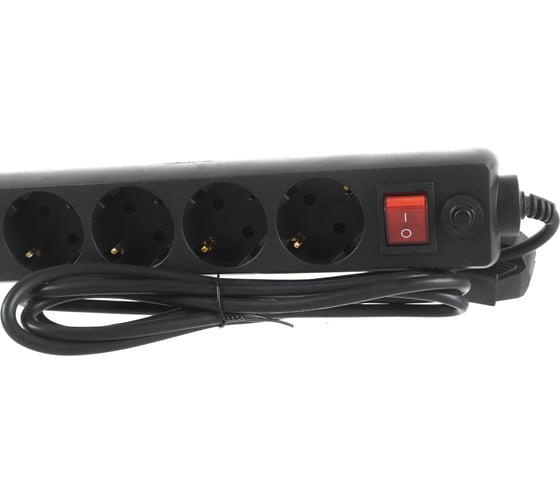 Сетевой фильтр PERFEO POWER+ 1,8м 6 розеток черный 30 012 501